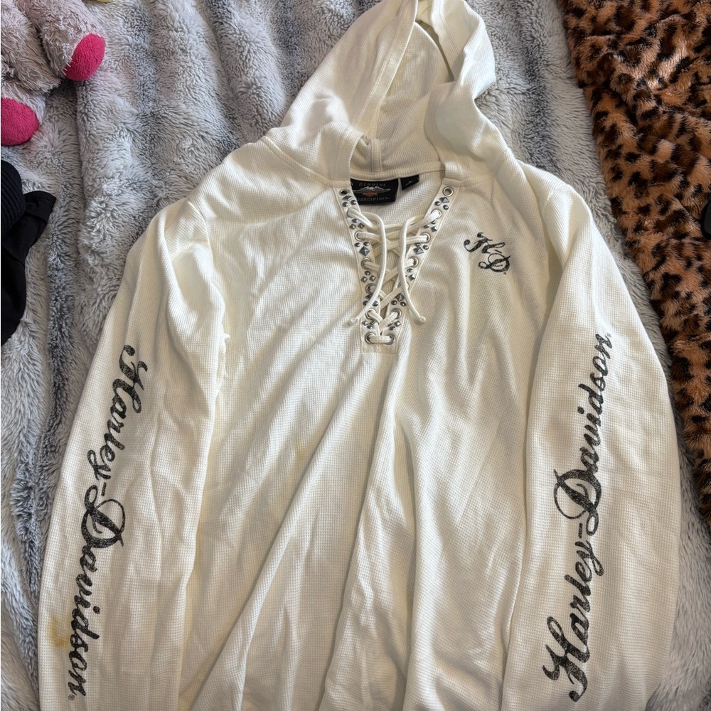 Harley-Davidson Cream Hoodie
